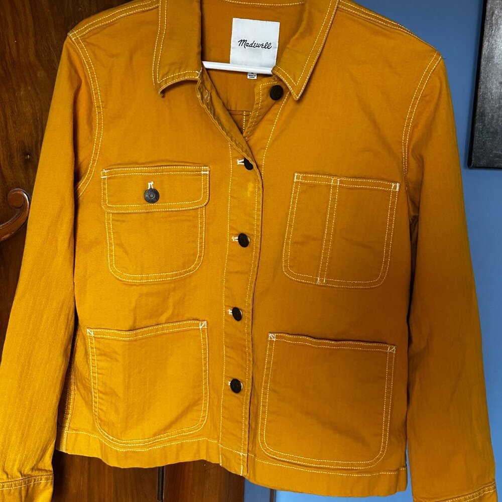 Madewell Cropped Chore Jacket Tungsten - Picture 5 of 10